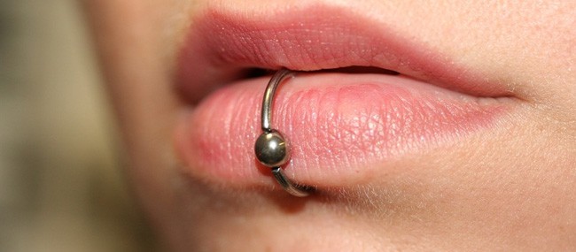 Piercing na boca